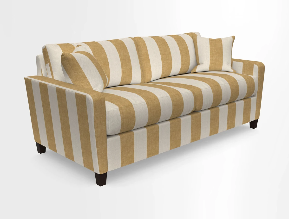 Greenwich 3 seater sofa in Two Tone Plain Biscuit