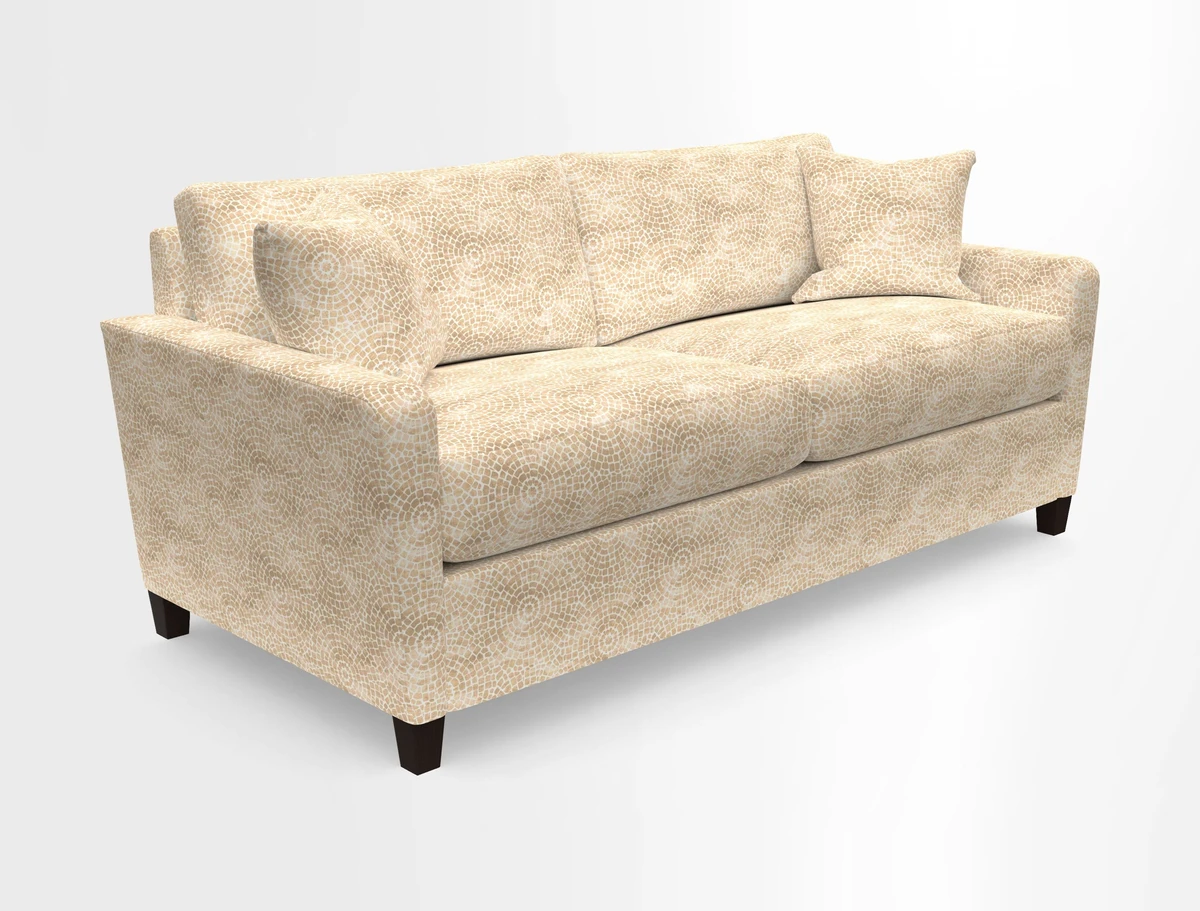 Greenwich 3 seater sofa in Two Tone Plain Biscuit