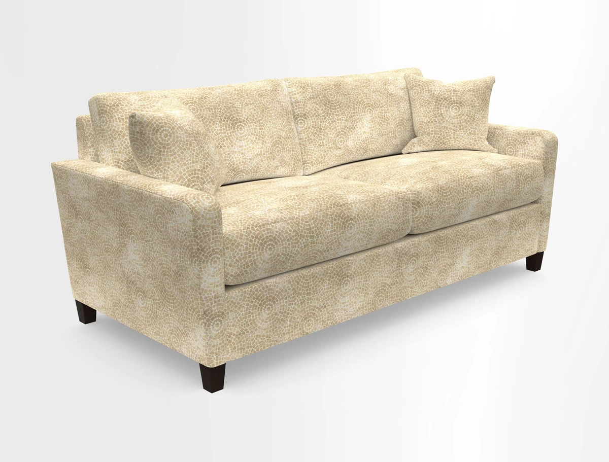 Greenwich 3 seater sofa in Two Tone Plain Biscuit