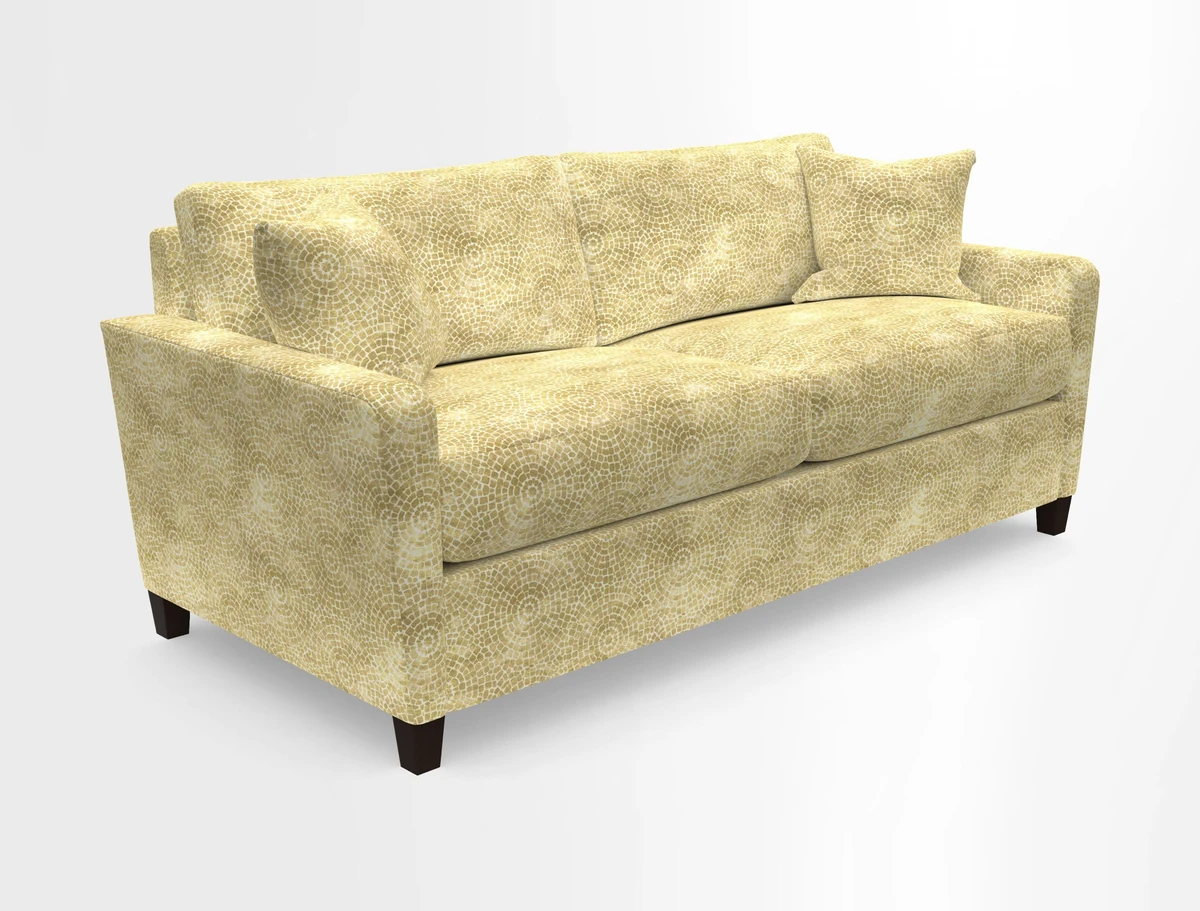 Greenwich 3 seater sofa in Two Tone Plain Biscuit