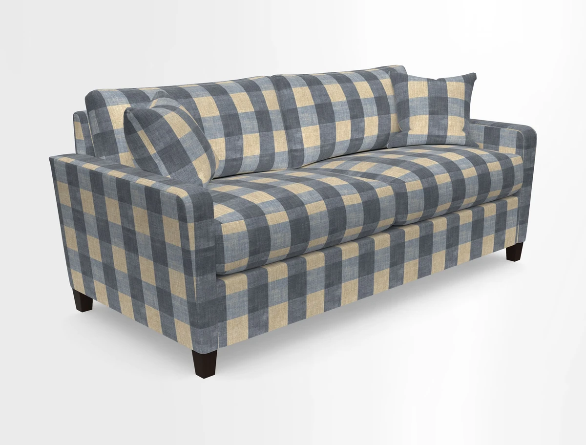 Greenwich 3 seater sofa in Two Tone Plain Biscuit