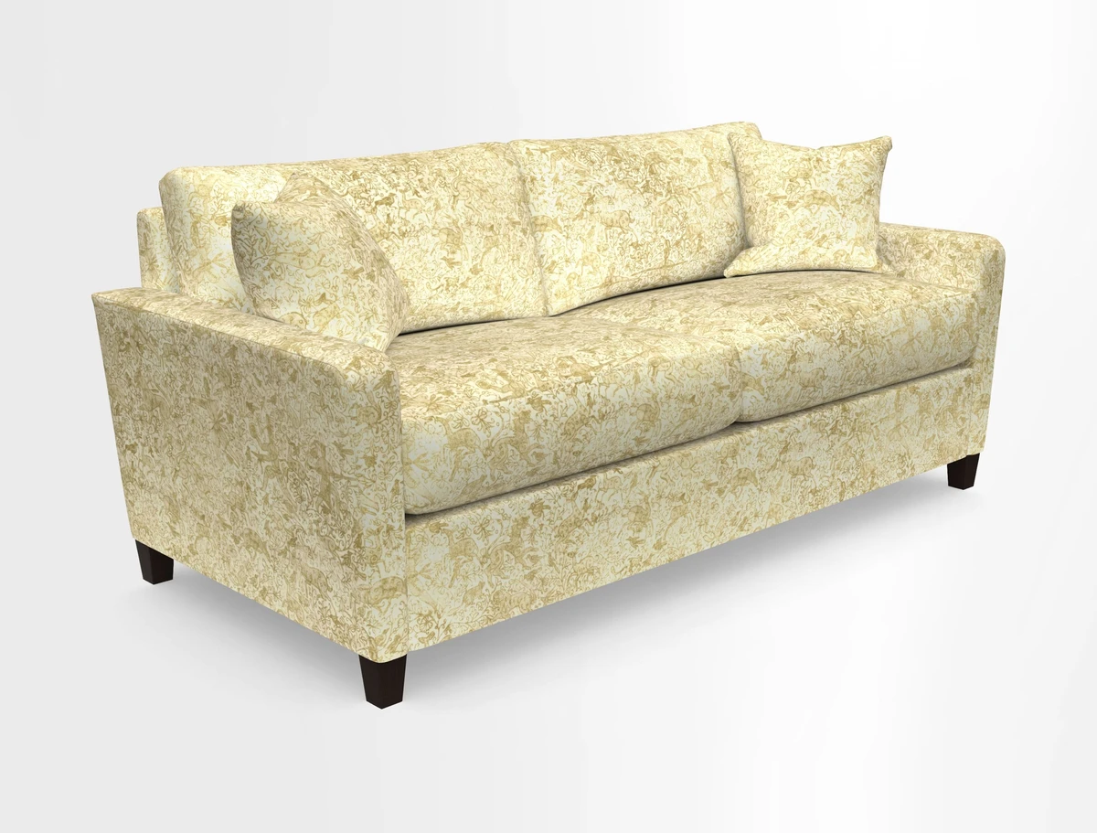 Greenwich 3 seater sofa in Two Tone Plain Biscuit