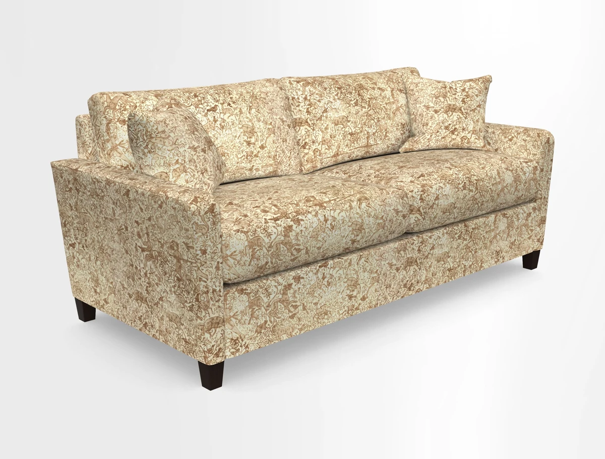 Greenwich 3 seater sofa in Two Tone Plain Biscuit
