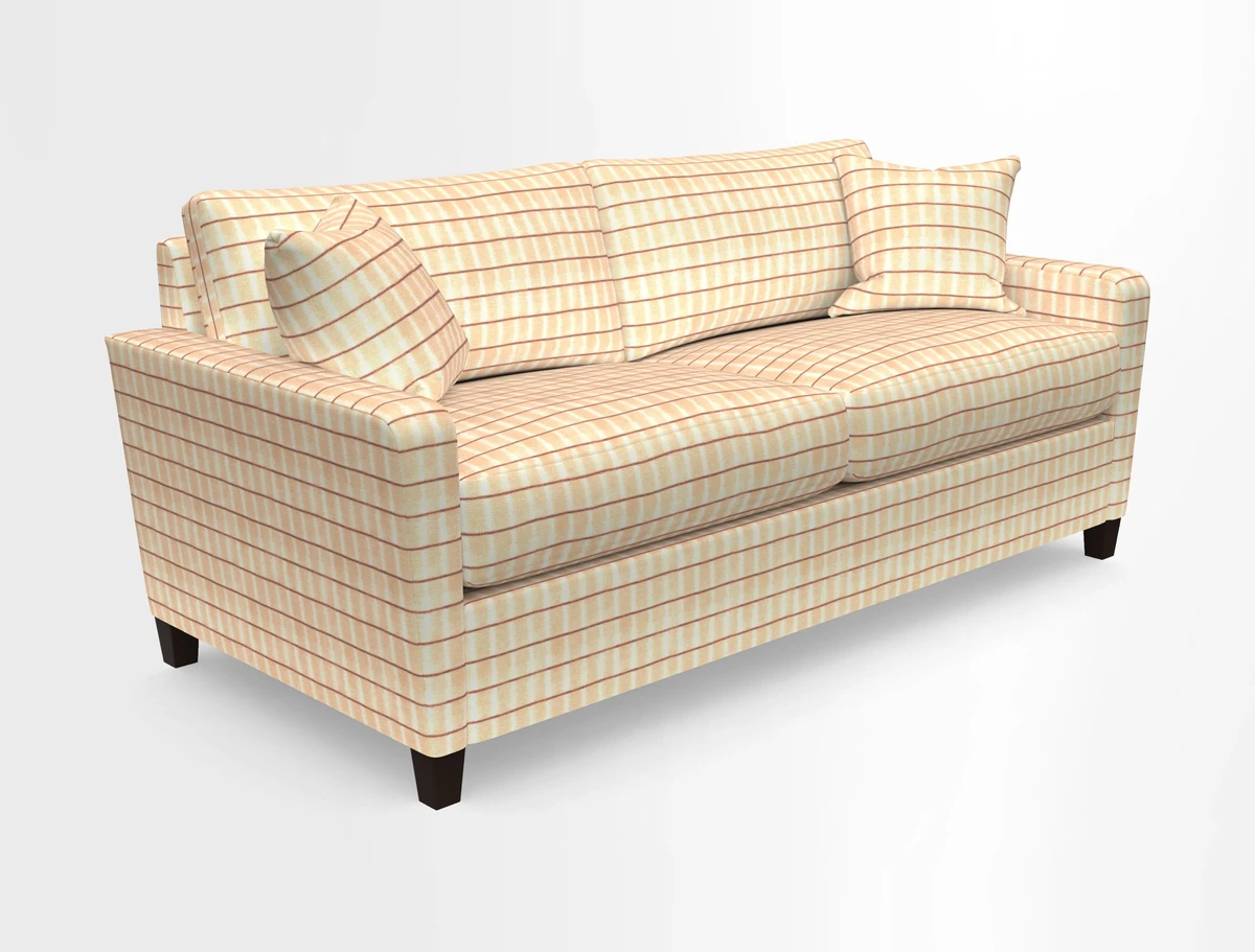 Greenwich 3 seater sofa in Two Tone Plain Biscuit
