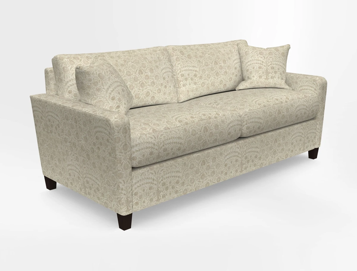 Greenwich 3 seater sofa in Two Tone Plain Biscuit