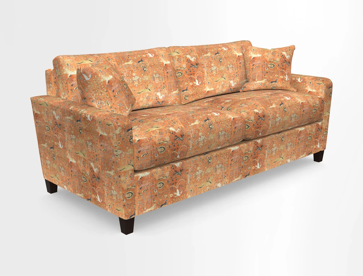Greenwich 3 seater sofa in Two Tone Plain Biscuit