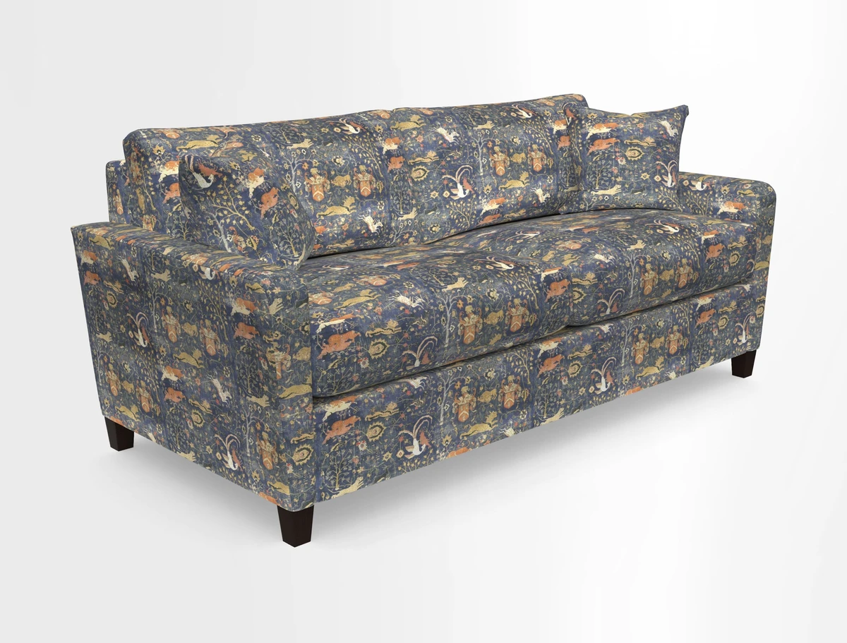 Greenwich 3 seater sofa in Two Tone Plain Biscuit