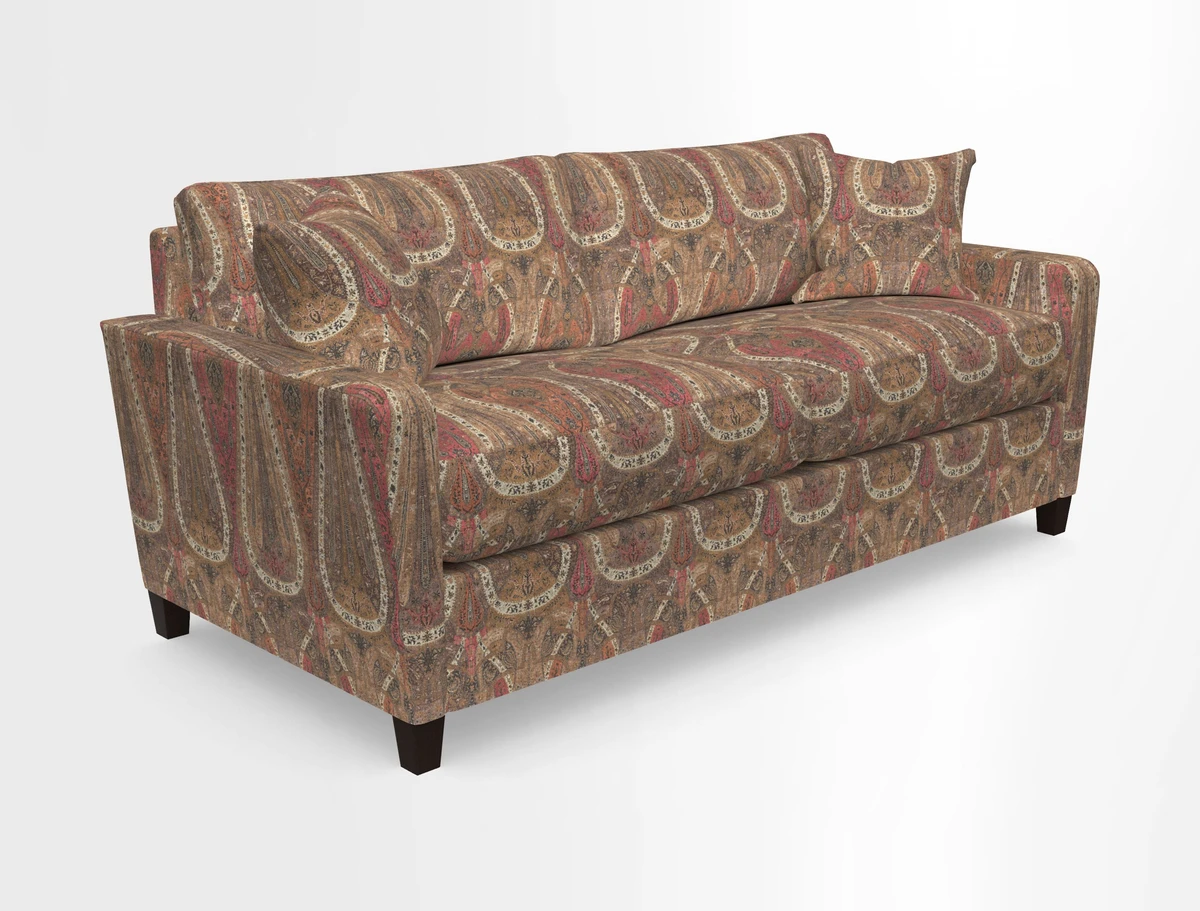 Greenwich 3 seater sofa in Two Tone Plain Biscuit