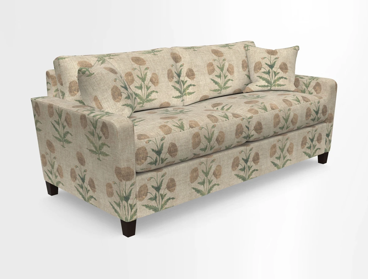 Greenwich 3 seater sofa in Two Tone Plain Biscuit