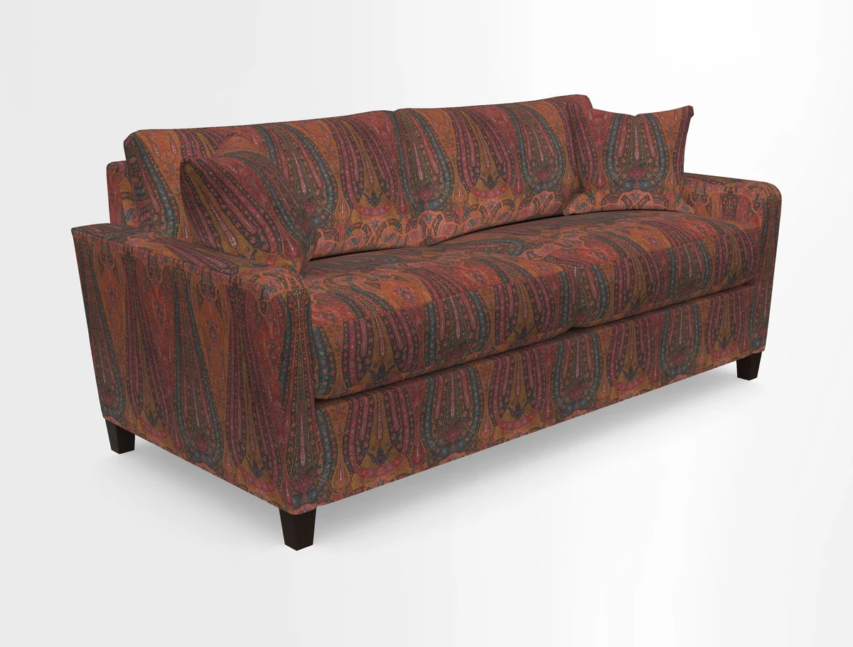 Greenwich 3 seater sofa in Two Tone Plain Biscuit