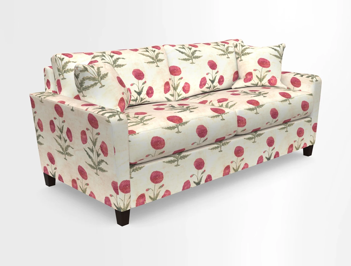 Greenwich 3 seater sofa in Two Tone Plain Biscuit