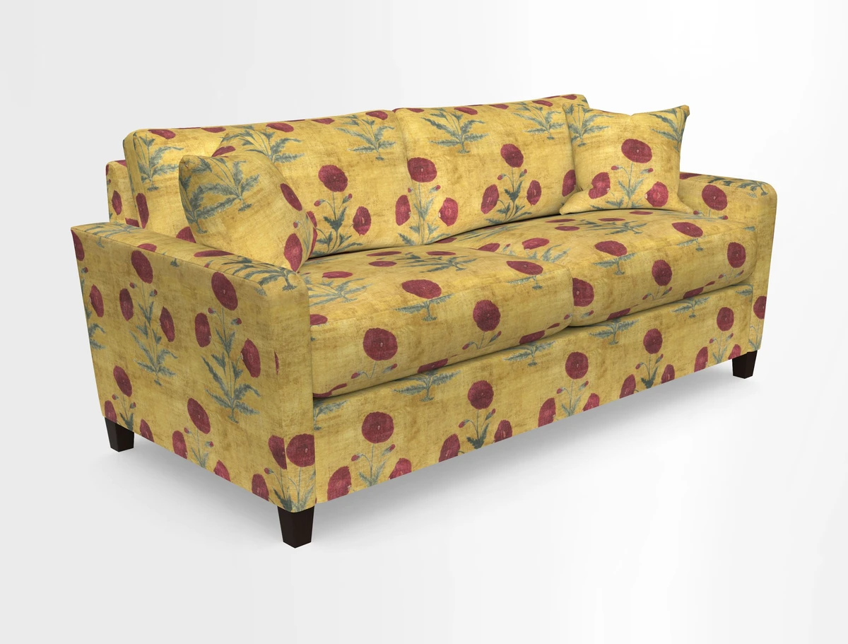 Greenwich 3 seater sofa in Two Tone Plain Biscuit