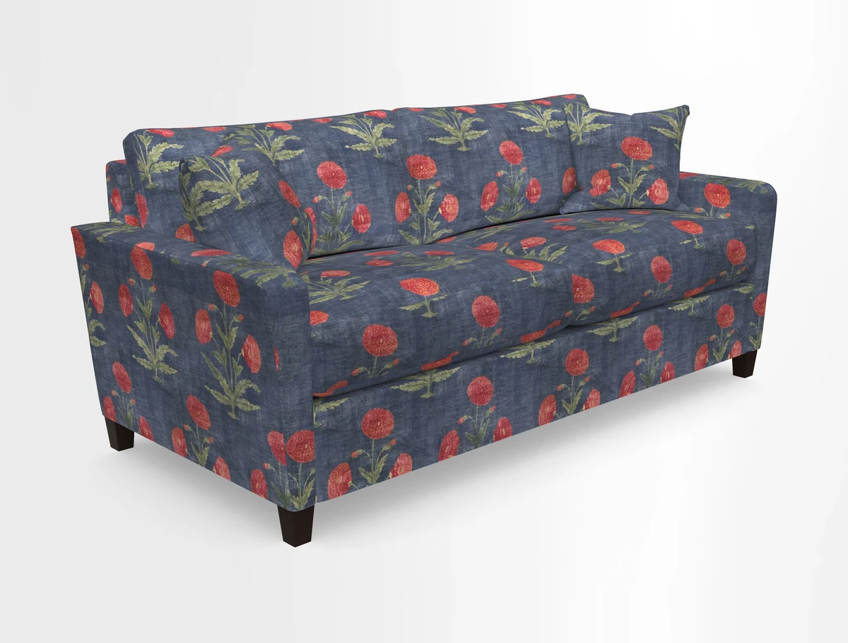 Greenwich 3 seater sofa in Two Tone Plain Biscuit