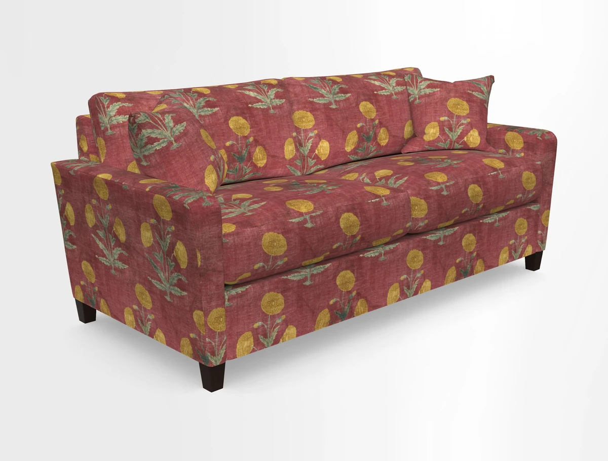 Greenwich 3 seater sofa in Two Tone Plain Biscuit