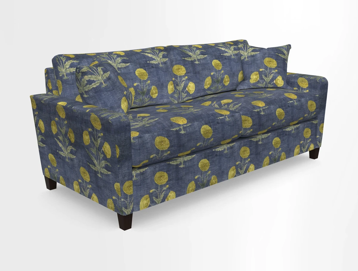 Greenwich 3 seater sofa in Two Tone Plain Biscuit
