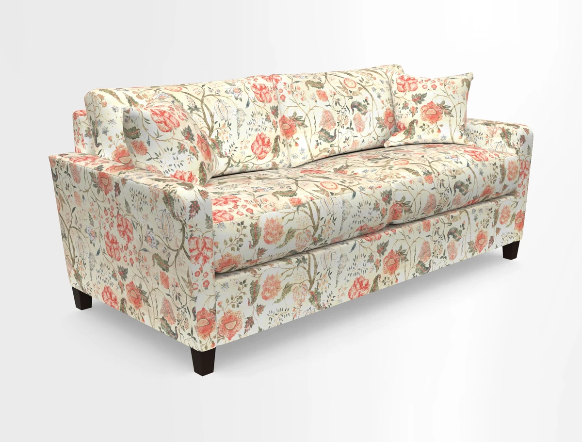 Greenwich 3 seater sofa in Two Tone Plain Biscuit