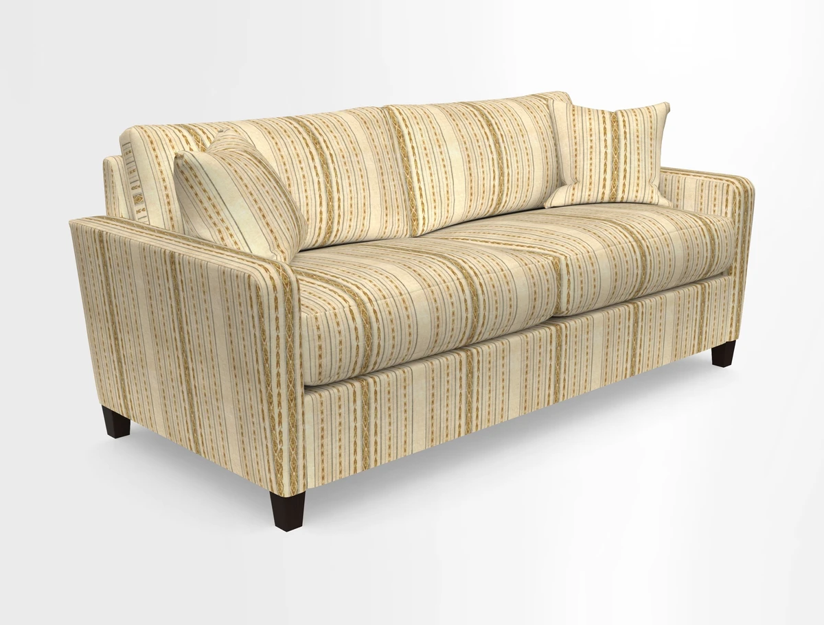 Greenwich 3 seater sofa in Two Tone Plain Biscuit
