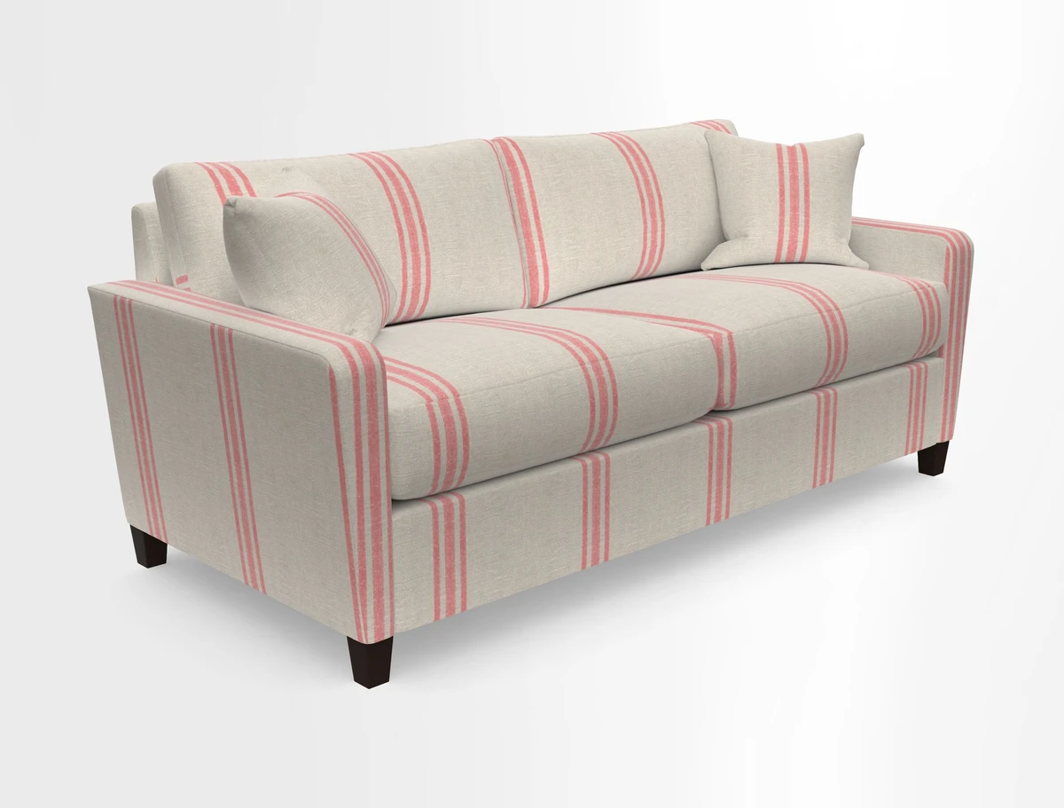 Greenwich 3 seater sofa in Two Tone Plain Biscuit