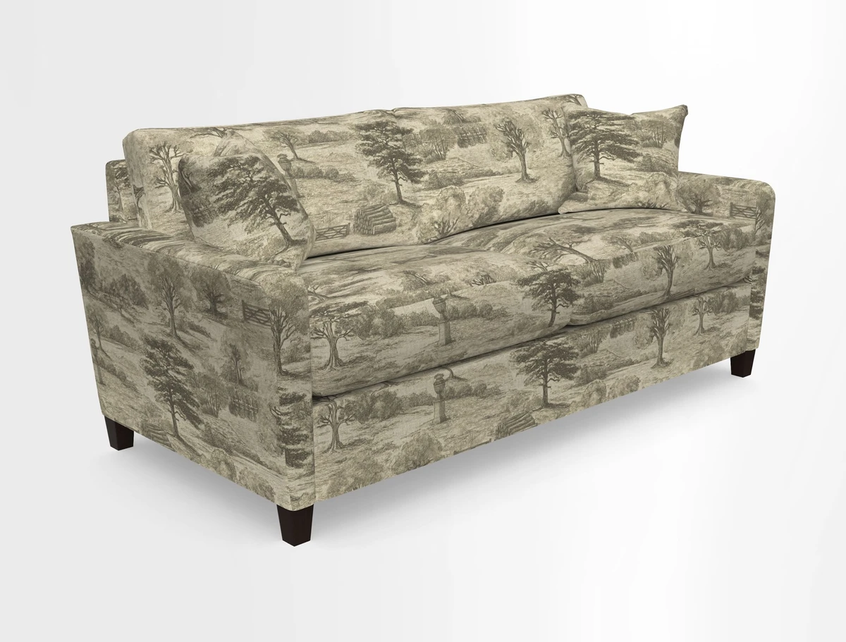 Greenwich 3 seater sofa in Two Tone Plain Biscuit