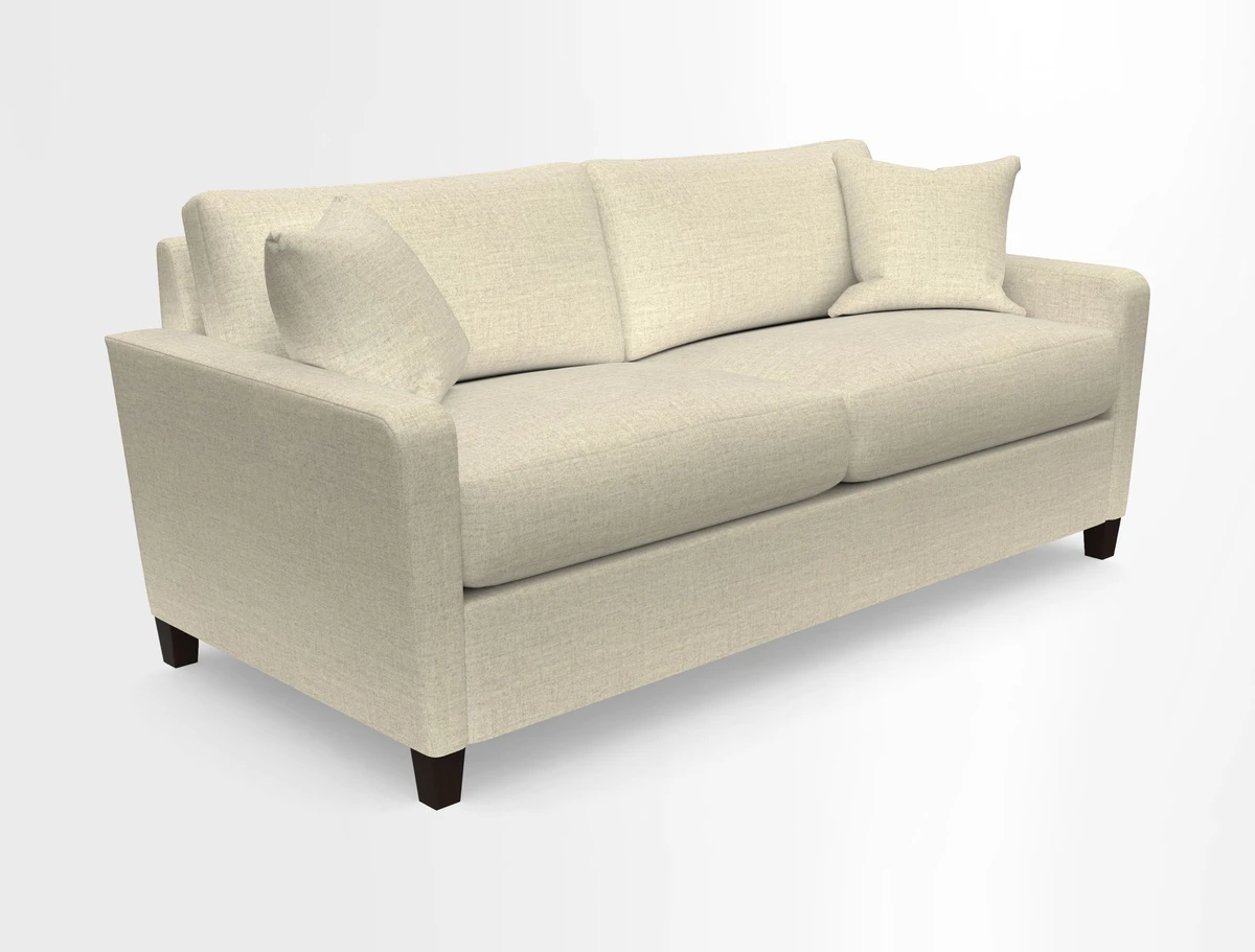Greenwich 3 seater sofa in Two Tone Plain Biscuit