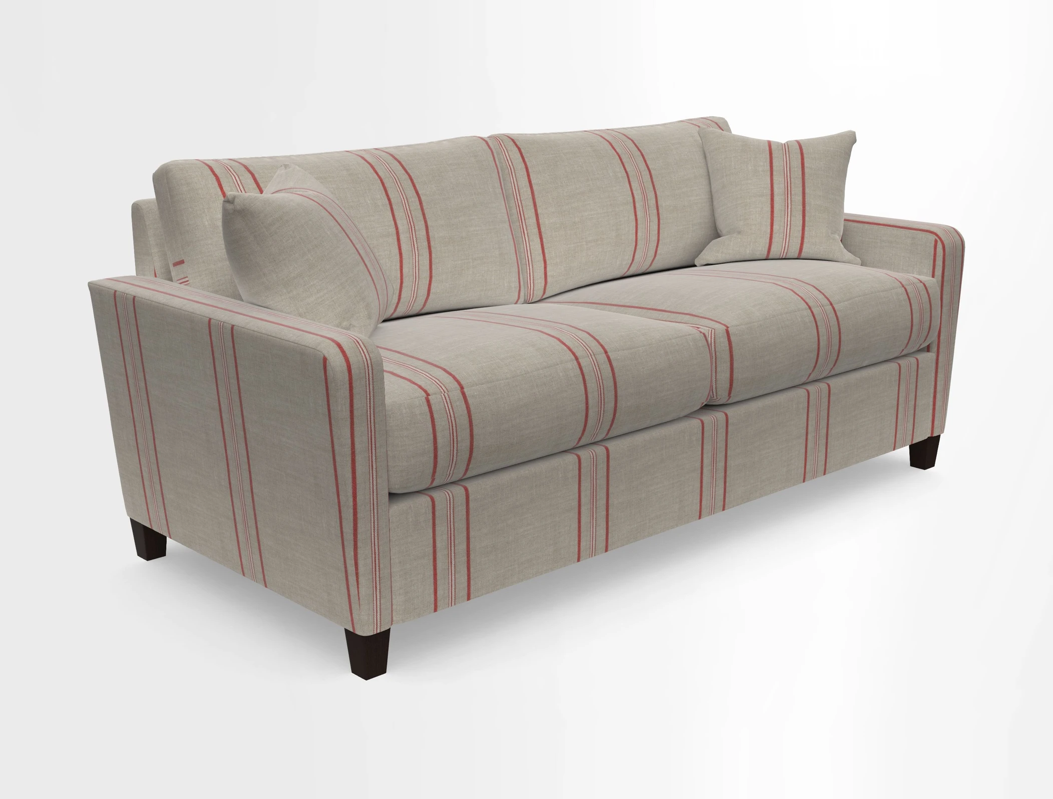 Greenwich 3 seater sofa in Two Tone Plain Biscuit