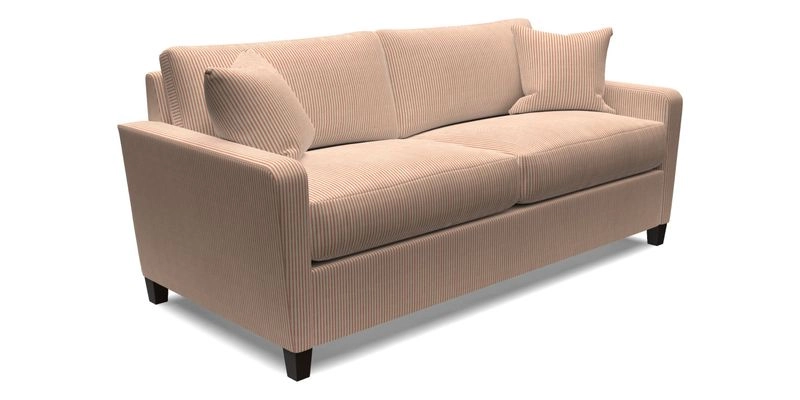 Greenwich 3 seater sofa in Two Tone Plain Biscuit