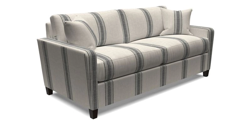 Greenwich 3 seater sofa in Two Tone Plain Biscuit