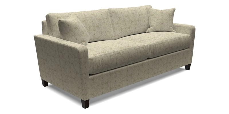 Greenwich 3 seater sofa in Two Tone Plain Biscuit