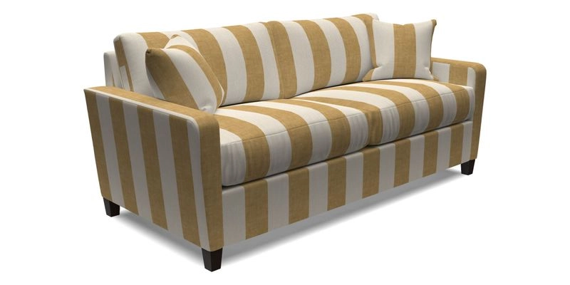 Greenwich 3 seater sofa in Two Tone Plain Biscuit