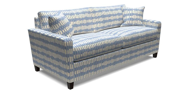 Greenwich 3 seater sofa in Two Tone Plain Biscuit