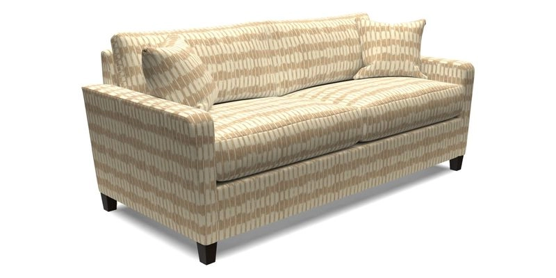 Greenwich 3 seater sofa in Two Tone Plain Biscuit