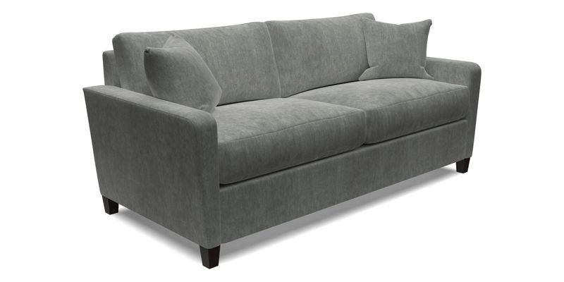 Greenwich 3 seater sofa in Two Tone Plain Biscuit