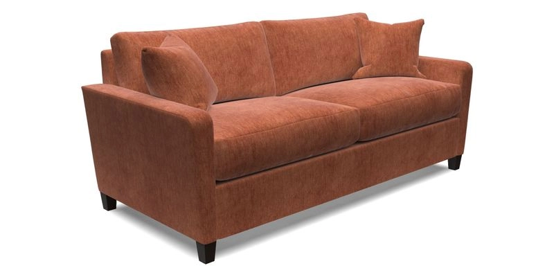 Greenwich 3 seater sofa in Two Tone Plain Biscuit