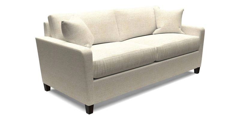 Greenwich 3 seater sofa in Two Tone Plain Biscuit