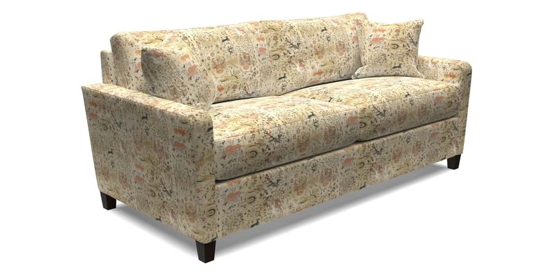 Greenwich 3 seater sofa in Two Tone Plain Biscuit