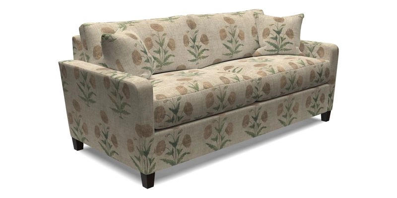Greenwich 3 seater sofa in Two Tone Plain Biscuit