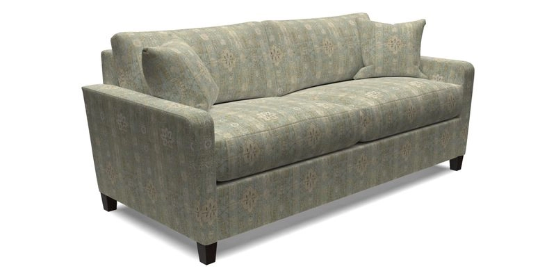 Greenwich 3 seater sofa in Two Tone Plain Biscuit