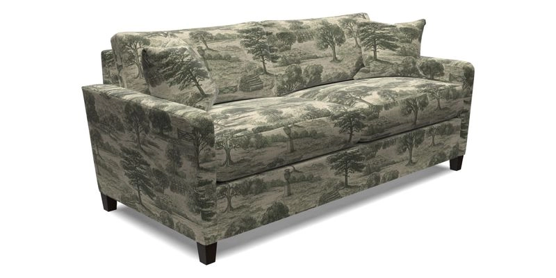 Greenwich 3 seater sofa in Two Tone Plain Biscuit