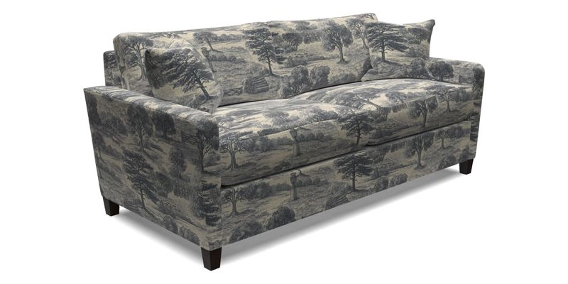Greenwich 3 seater sofa in Two Tone Plain Biscuit