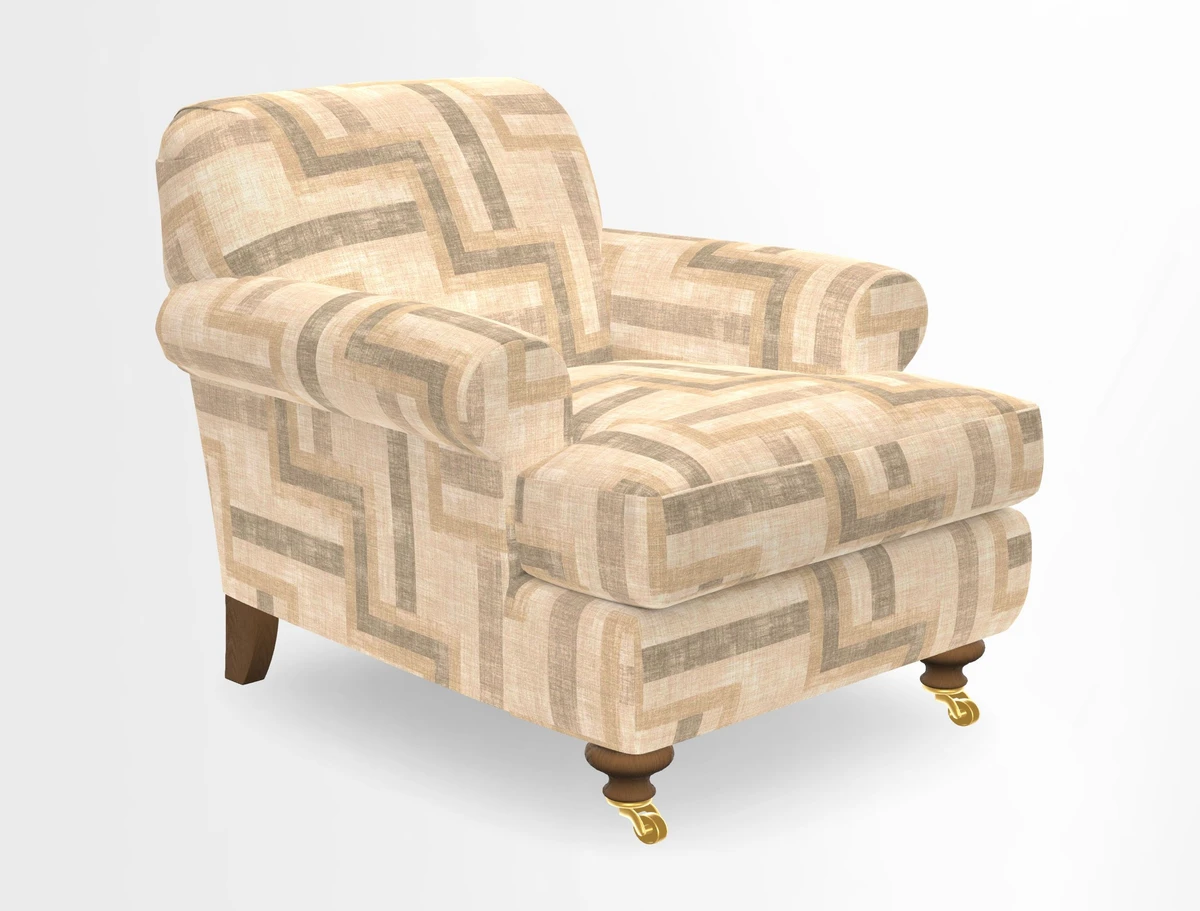 Hampton Chair in Two Tone Plain Biscuit