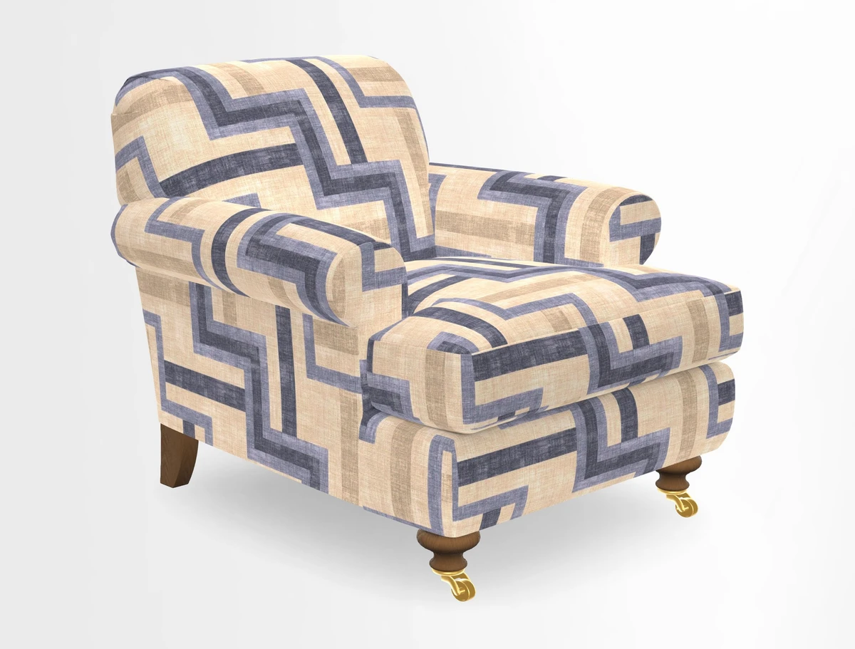 Hampton Chair in Two Tone Plain Biscuit