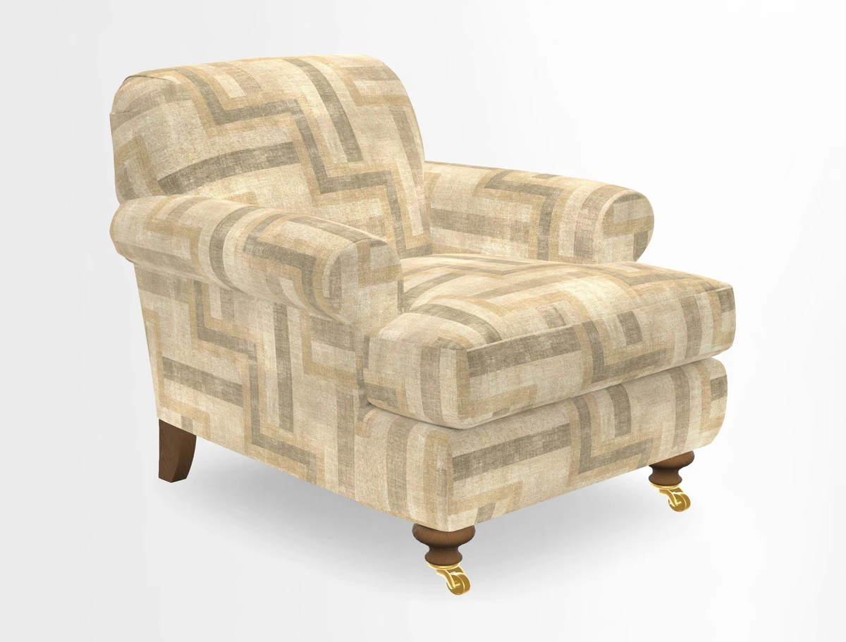 Hampton Chair in Two Tone Plain Biscuit
