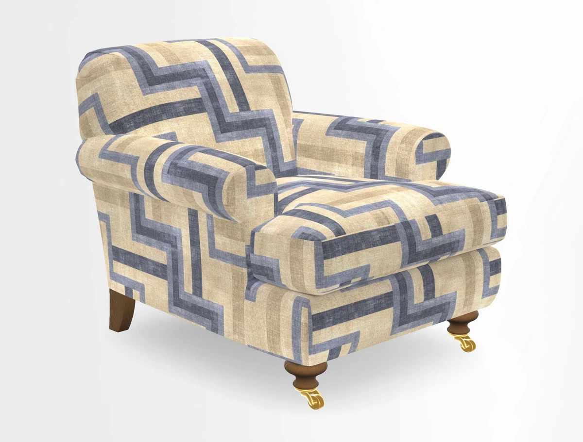 Hampton Chair in Two Tone Plain Biscuit