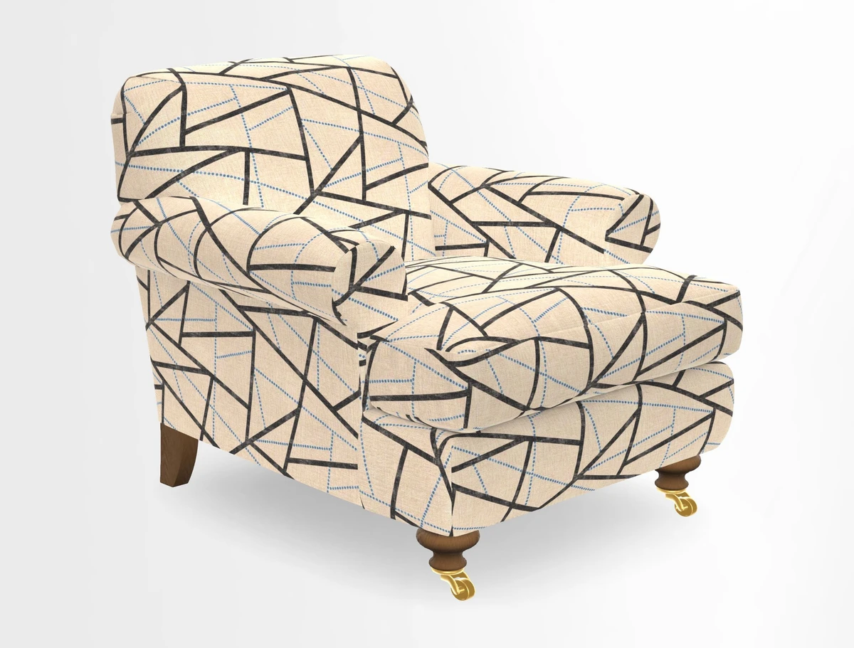 Hampton Chair in Two Tone Plain Biscuit