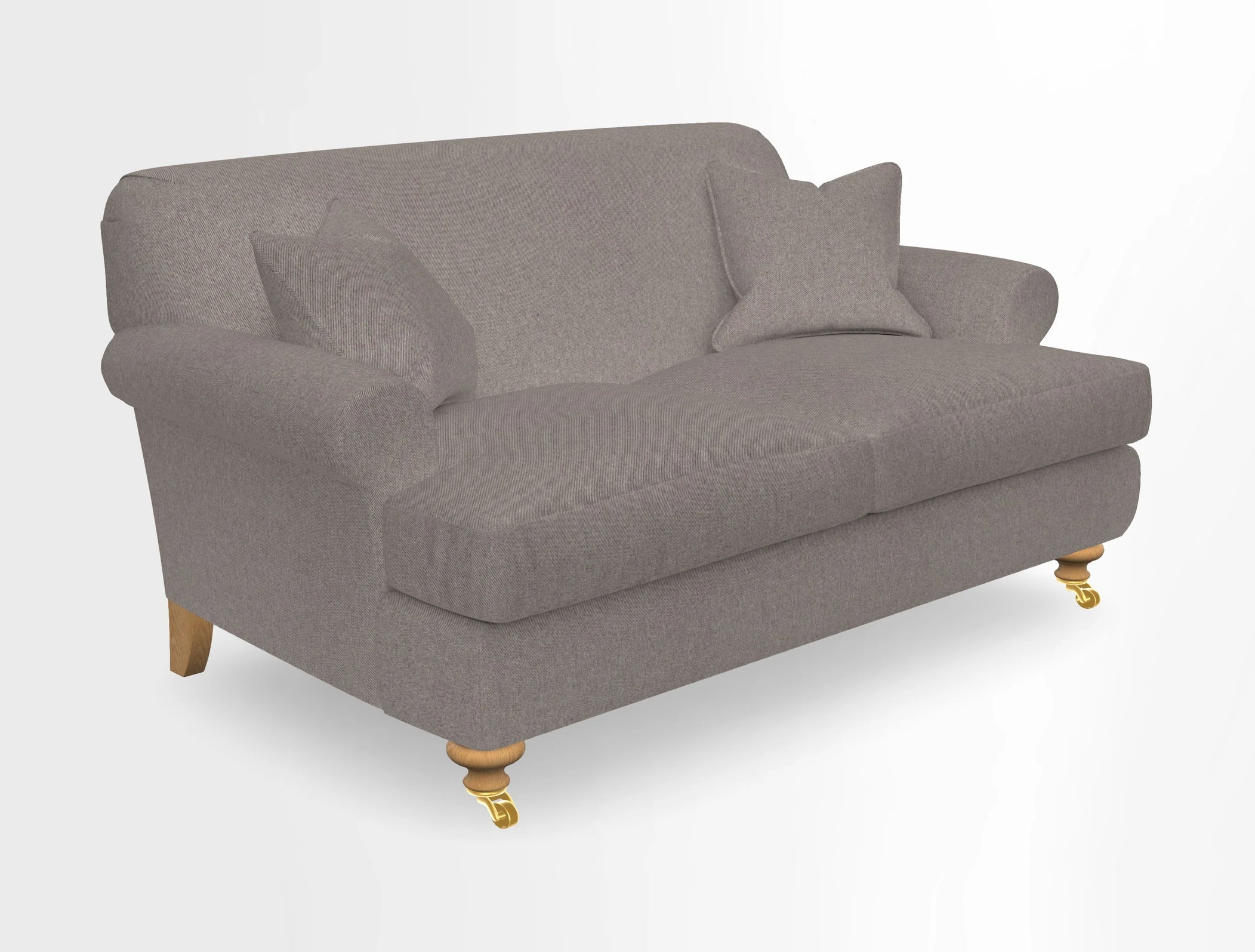 Hampton 3 Seater Sofa in V&A Threads of India Opulent Velvets Regal Poppy Chalk