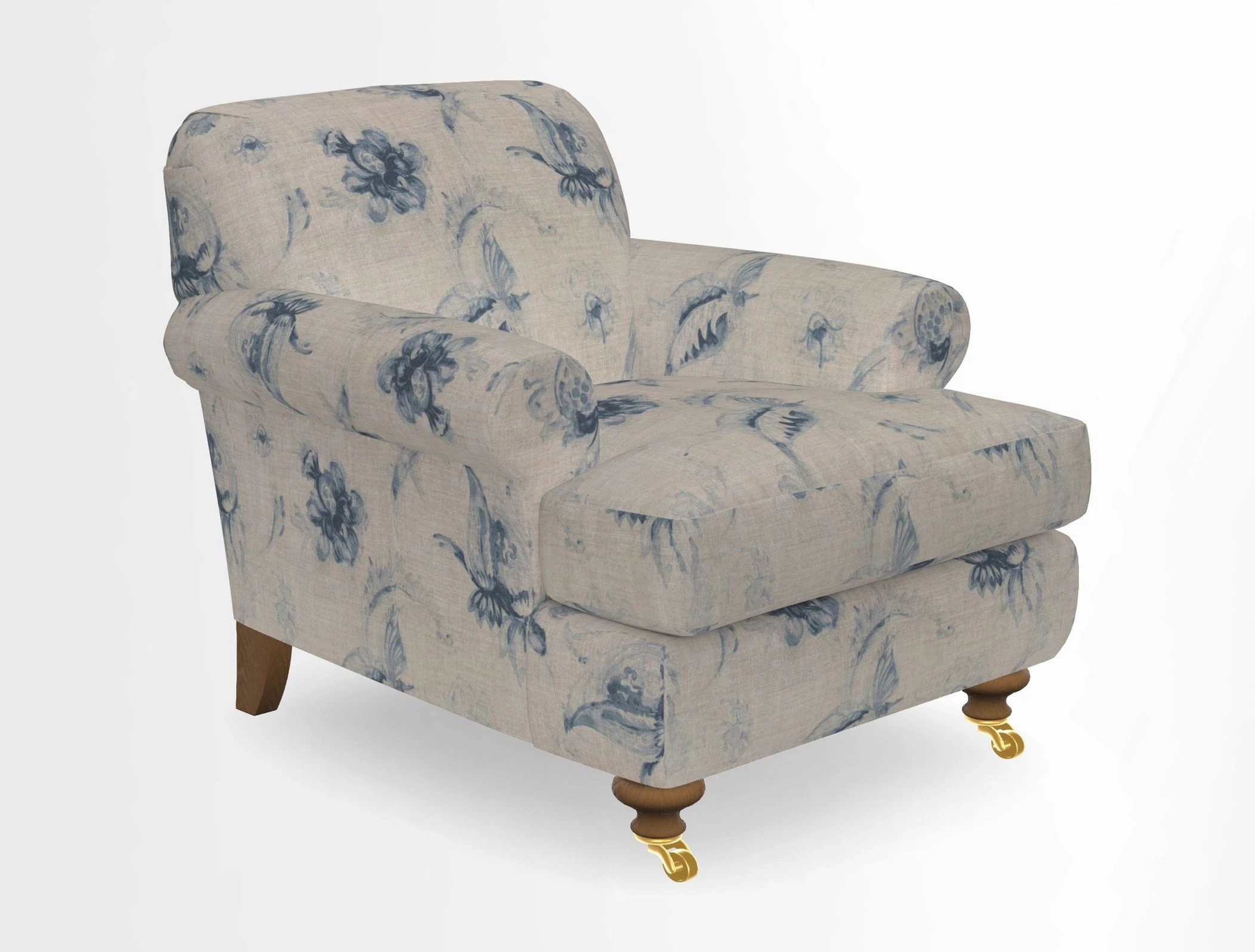 Hampton Chair in Two Tone Plain Biscuit