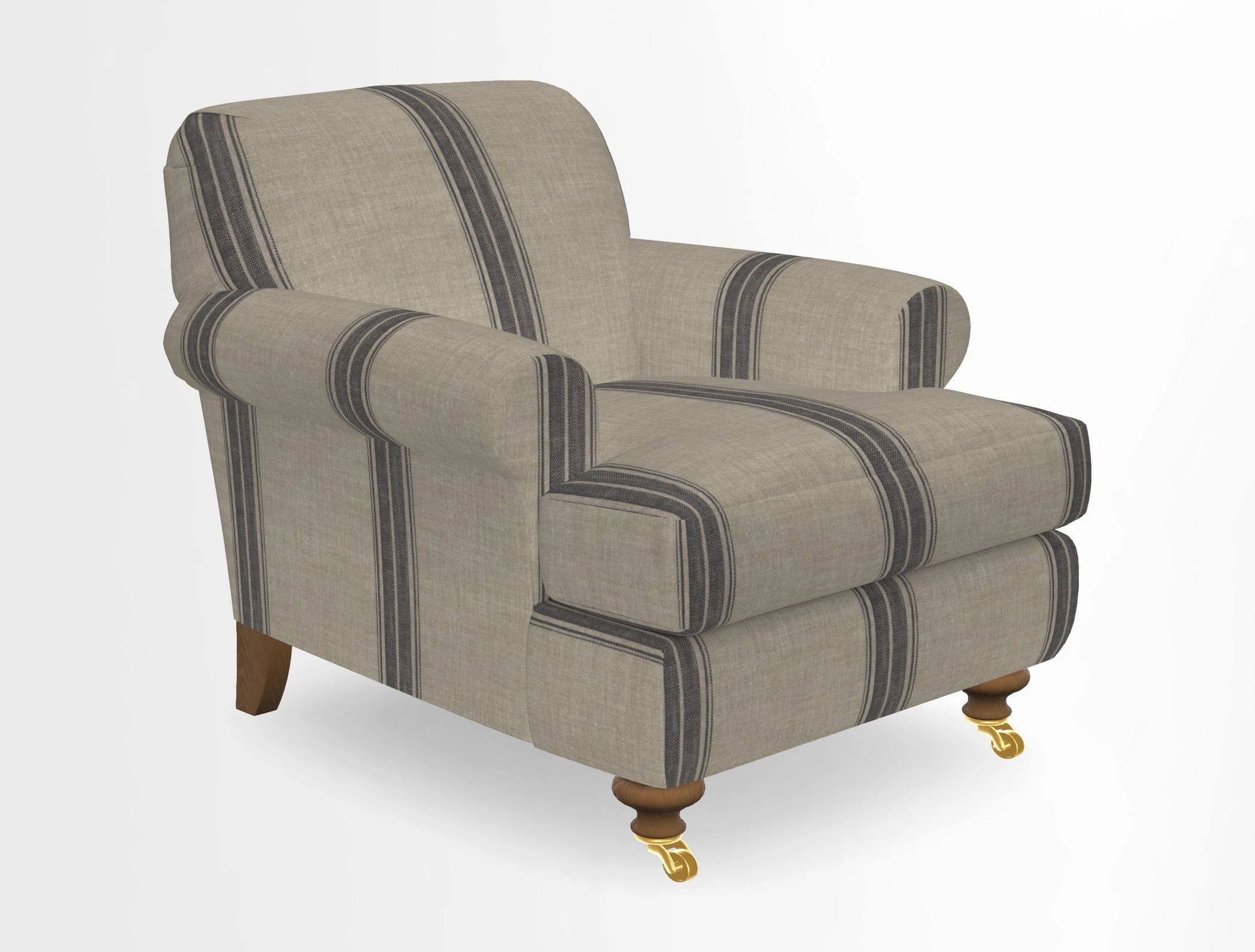 Hampton Chair in Two Tone Plain Biscuit