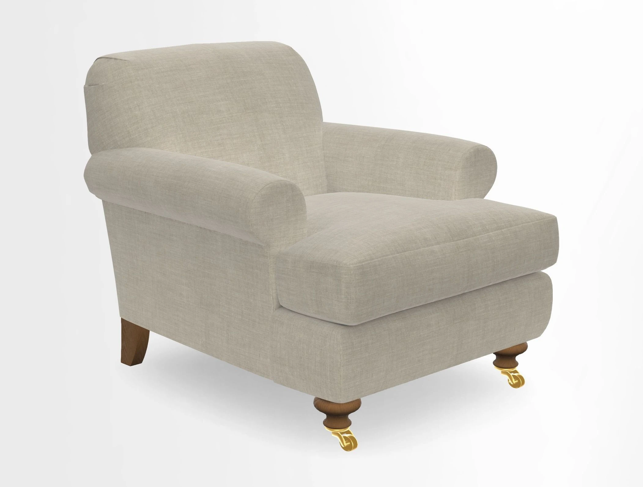 Hampton Chair in Two Tone Plain Biscuit