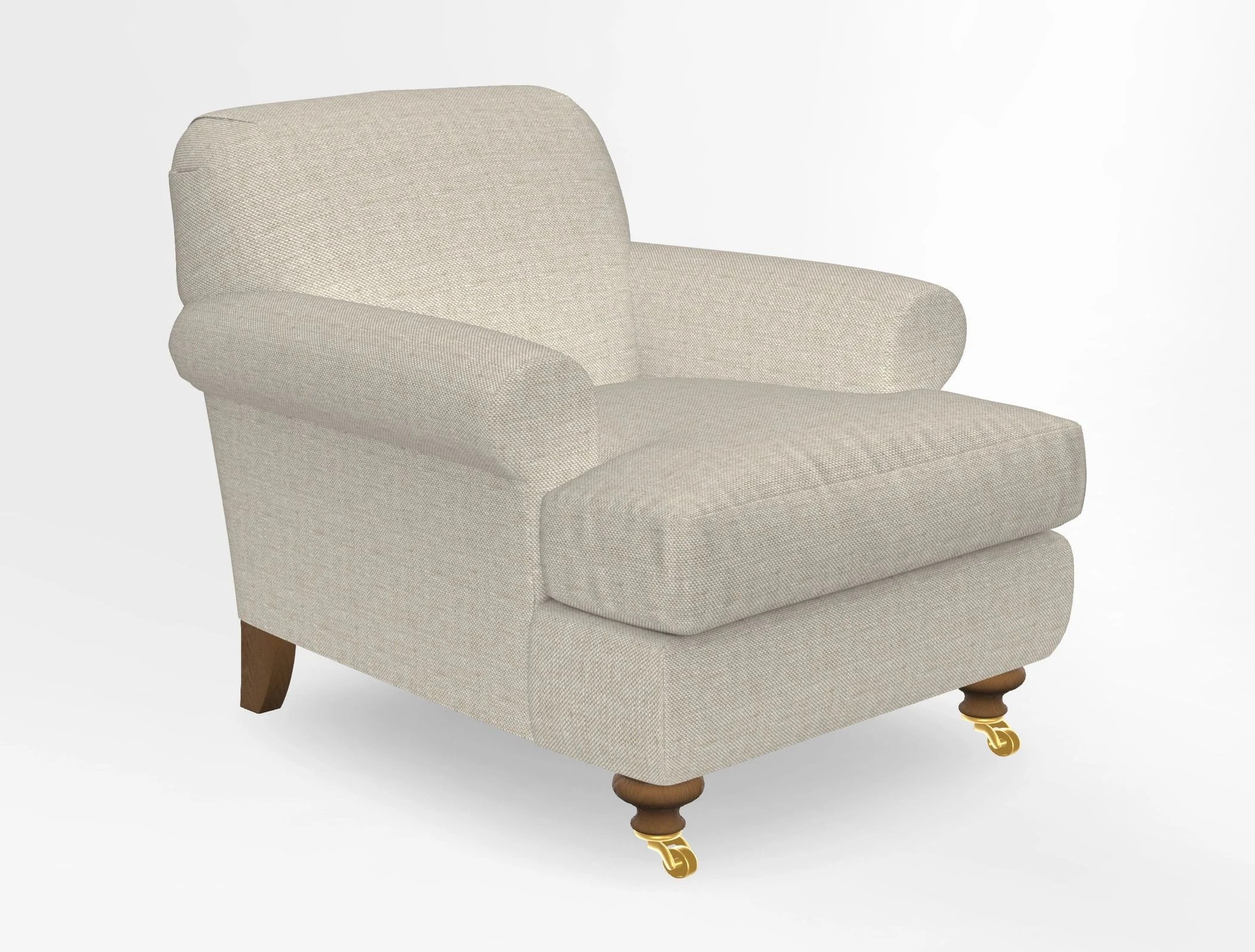 Hampton Chair in Two Tone Plain Biscuit