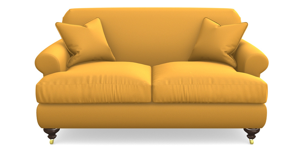 Product photograph of Hampton 2 Seater Sofa In Clever Glossy Velvet - Fools Gold from Sofas and Stuff Limited